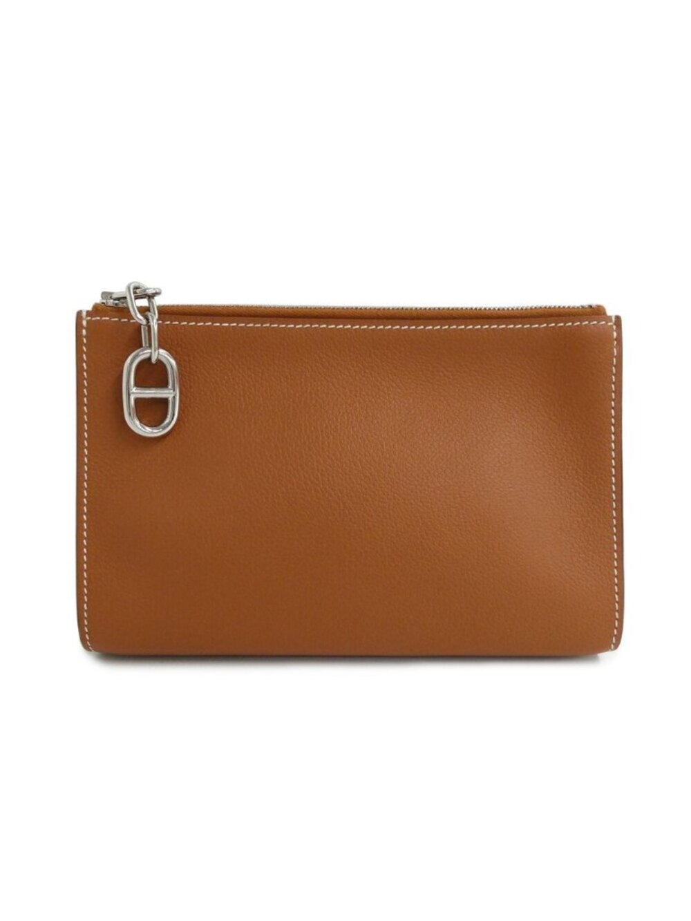 Hermes Pouch Zipengo PM Chaine D'ancre Gold Evercolor Silver